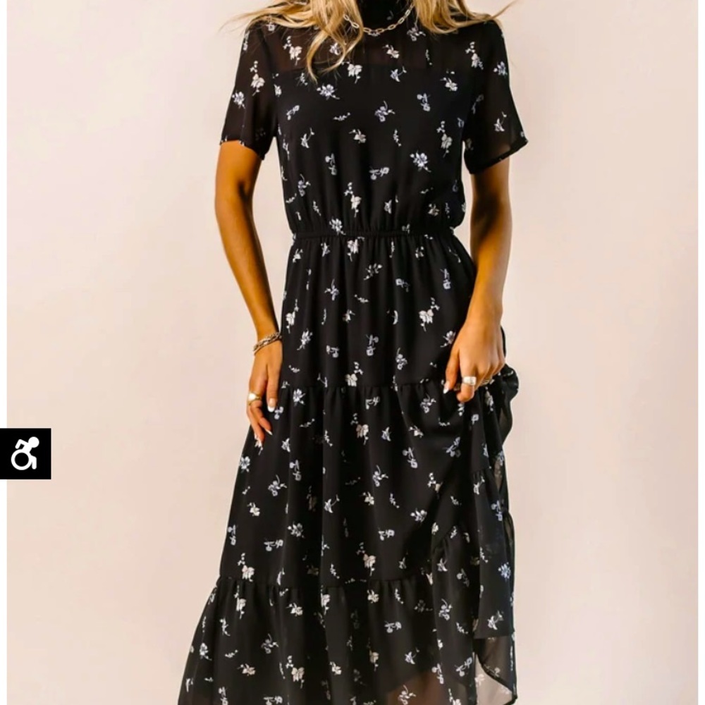 Bohme Black Floral Dress